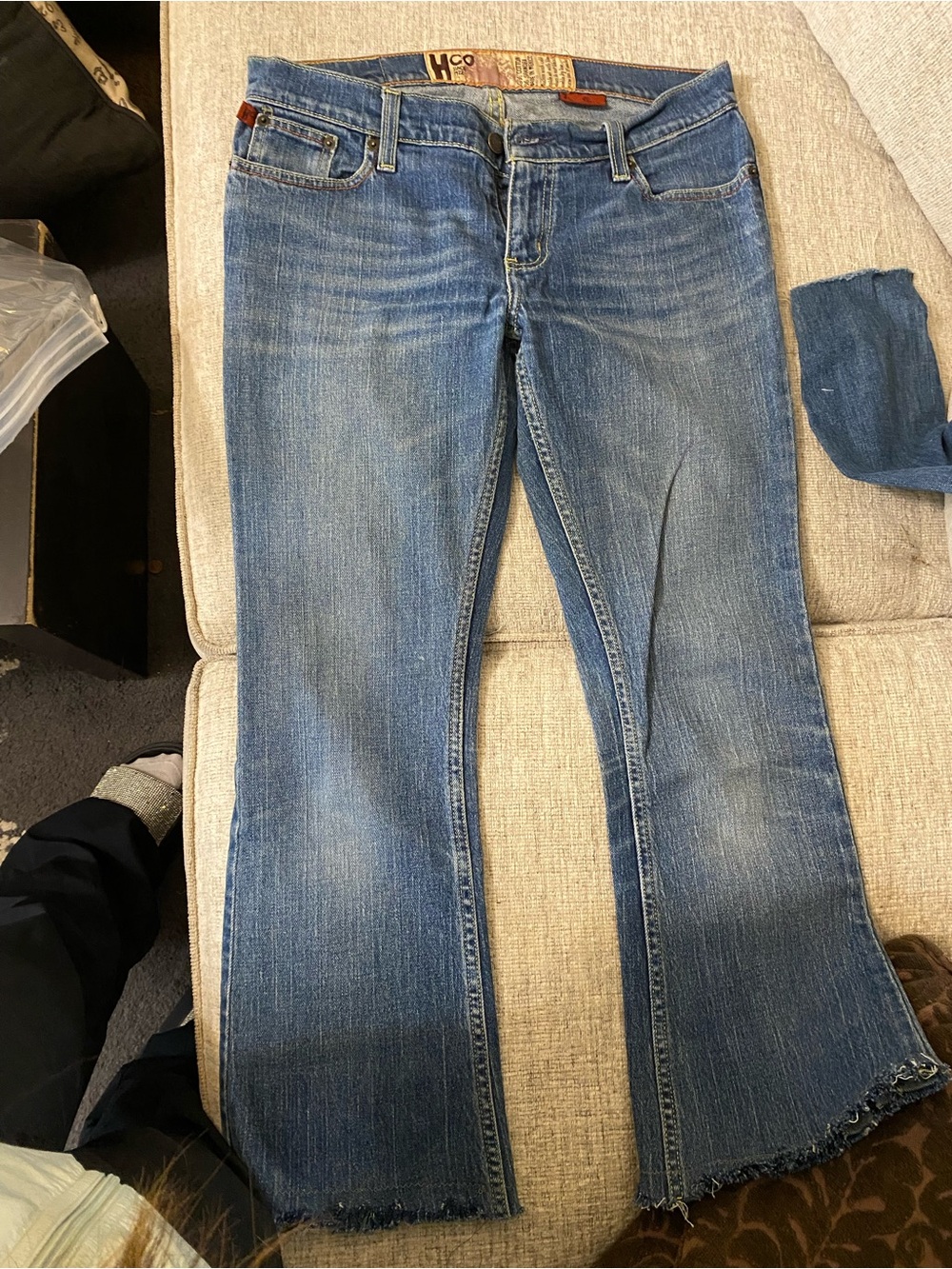 Hollister Blue Flare Wide-Leg Jeans